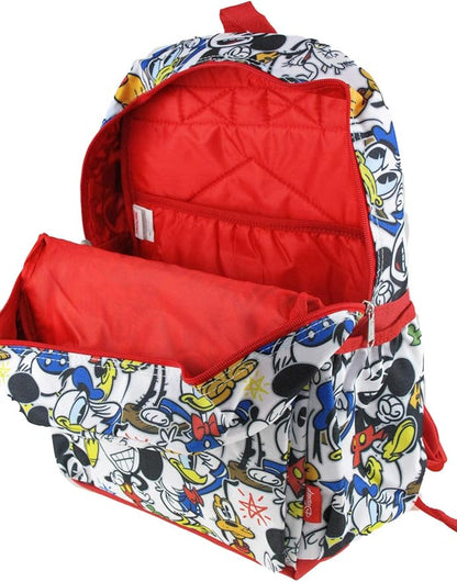 Minnie Mouse and Friends 16 inch All Over Print Deluxe Backpack With Laptop Compartment