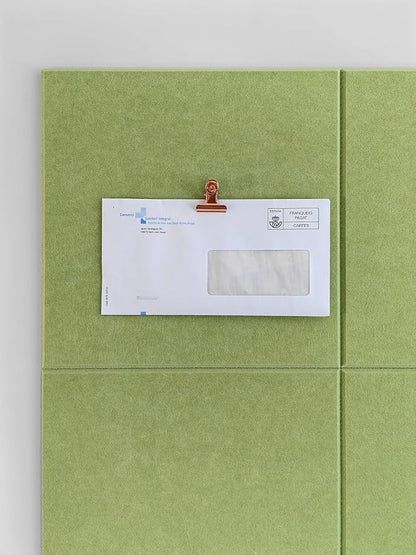Large Cork Board Alternative - 47"x35" 12 Pack Felt Wall Tiles with Safe Removable Adhesive Tabs, Cork Wall Tiles Cork Board for Home Office Pin Board Tack Board 48 x 36 - Spring Green