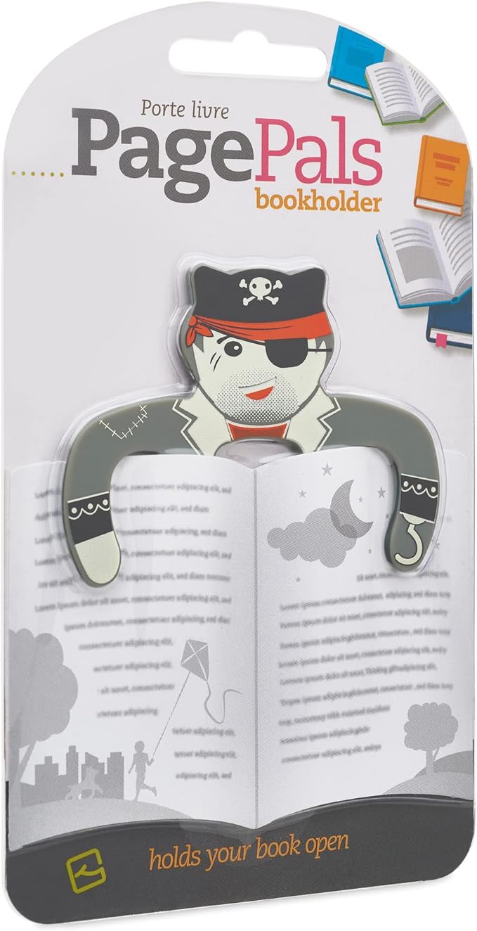 Page Pals Bookmark Bookholder | Page Holder | Music Holder Clip | Music Paper Holder | Magazine, Cookbook | Reading in Bed at Home | Office, Desk, Kitchen Use | Novelty Reading Gift Idea