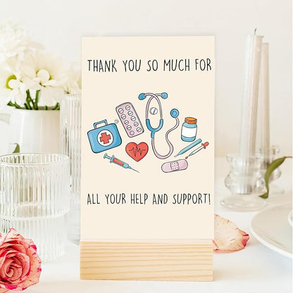 OJsensai Funny Thank You Card for Doctor Nurse, Cute Nursing Preceptor Gifts, Medical Staff Appreciation, Doctor Day for Him her