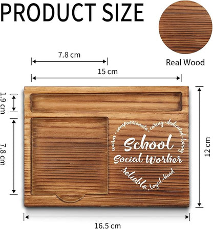 School Social Worker Gifts, School Social Worker Appreciation Gifts, Thank You Social Worker Gifts, School Social Worker Office Decor, School Social Worker Desk Self-Stick Note Pad Holders GSH6