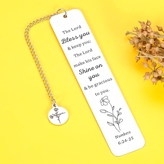 Baptism Gifts for Girls Kids, Inspirational Religious Cross Bookmark Gifts for Boss Lady Women Her Graduation Catholic Birthday Christmas Christian Church Gifts for Her