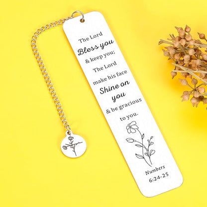 Baptism Gifts for Girls Kids, Inspirational Religious Cross Bookmark Gifts for Boss Lady Women Her Graduation Catholic Birthday Christmas Christian Church Gifts for Her