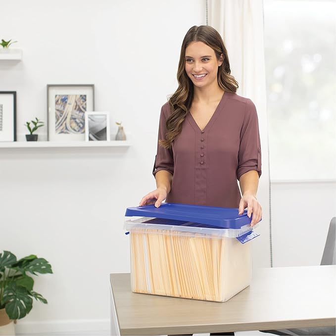 Bankers Box Heavy Duty 20" Plastic Letter File Box