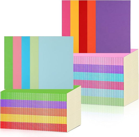 100 Pack A5 Kraft Notebooks Ruled Lined Journals Notebooks Soft Cover Kraft Composition Notepad Travel Diary Journals Memo for Girls, Students, Office, School Supplies (Fresh Color)