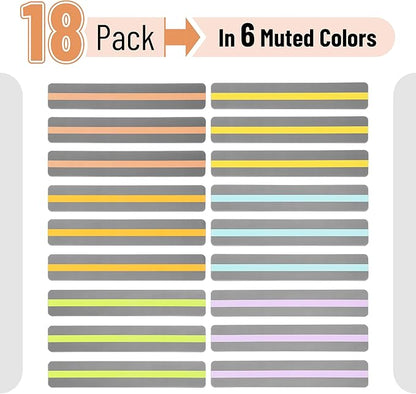 Mr. Pen- Guided Reading Strips, 18 Pack, Highlighter Strips, Bookmarks for Kids, Highlight Strips for Books, Reading Trackers for Kids, Highlighter Strips for Reading, Book Highlighter Strips