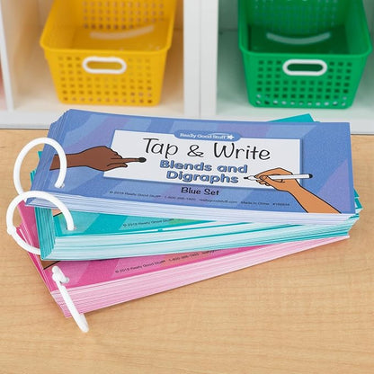 Really Good Stuff Tap and Write Blends and Digraphs - 124 Cards