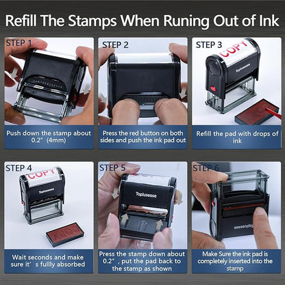 for Deposit Only Stamp Self Inking for Deposit Only Message Bank Stamp Office Supplies- Blue Ink One Line