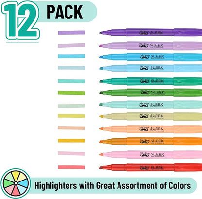 Mr. Pen- Pastel Highlighters, 12 Pack, Assorted Colors, Fast Dry, Highlighter Pastel, Set, Bible Journaling Highlighter, Marker, Colored School Supplies