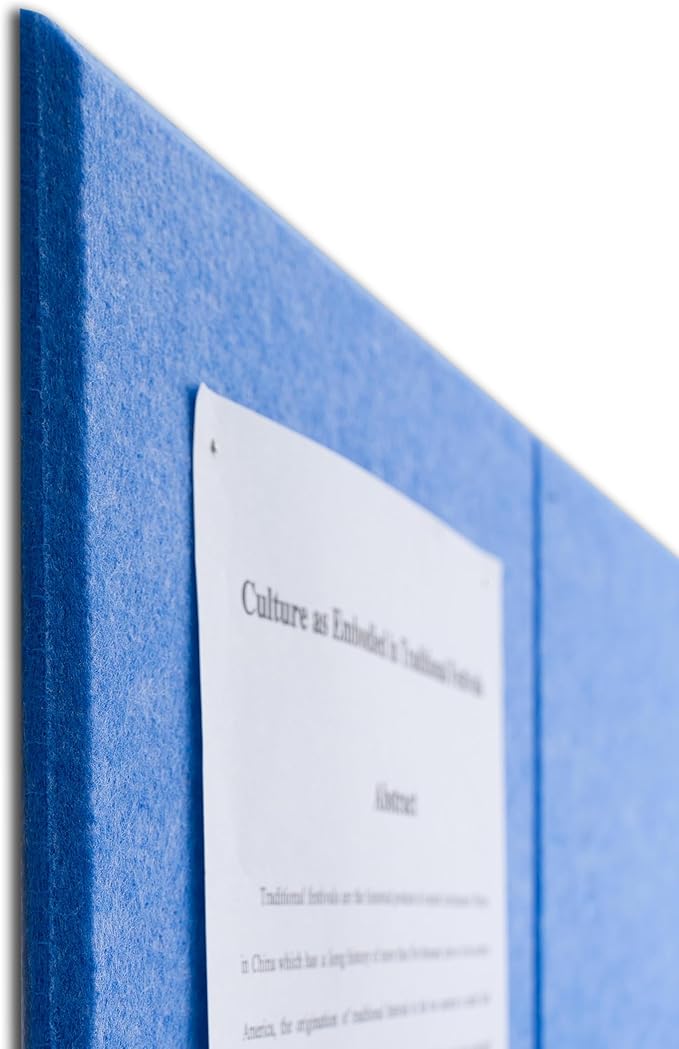 Large Felt Bulletin Board(36" x 24"),Cork Board Alternative,6 Pack Felt Wall Tiles with Safe Removable Adhesive Tabs,Notice Pin Board/Message Board/Vision Board for Office, School & Home