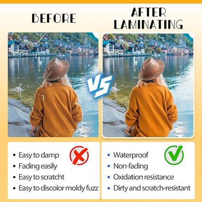 500 Pack Laminating Sheets, Holds 8.5 x 11 Inch Sheets, 3 mil, 9 x 11.5 Inches Thermal Laminating Pouches Lamination Sheet Paper for Laminator, Clear, Letter Size, Office and School Supplies