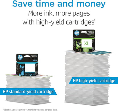 HP 67XL Black High-yield Ink Cartridge | Works with HP DeskJet 1255, 2700, 4100 Series, HP ENVY 6000, 6400 Series | Eligible for Instant Ink | One Size | 3YM57AN