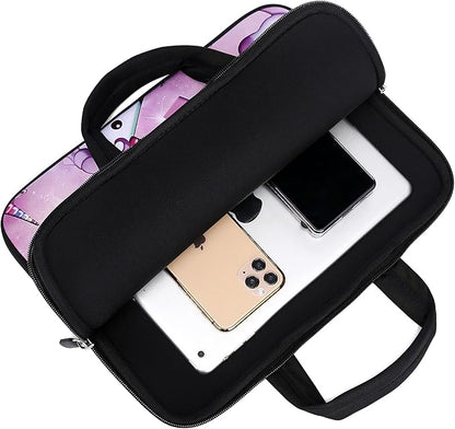 11 11.6 12 12.1 12.5 inch Laptop Carrying Bag Chromebook Case Notebook Ultrabook Bag Tablet Cover Neoprene Sleeve for Apple MacBook Air Samsung Google Acer HP DELL Lenovo Asus (Pink Unicorn)