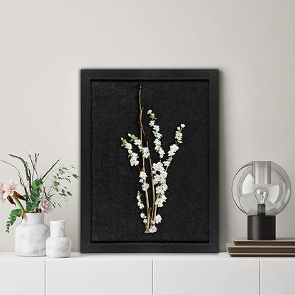 TORASO Cork Board Bulletin Board, Cork Boards for Walls with Pins, Eye Bolts, gaskets, Screws, Pin Board for Office, School and Home (All Black, 11“x14.5” - 4p)