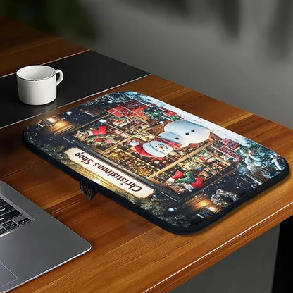 Christmas Snowman Laptop Sleeve Case for Women Laptop Protector Lightweight Computer Sleeve 12 inch Suitable for Girls Boys Tablet Bag Laptop Accessories