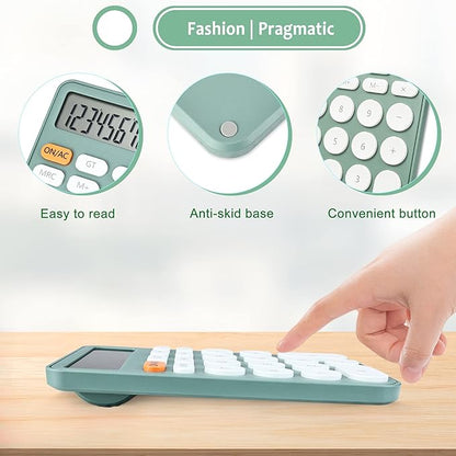 VEWINGL Standard Calculator 12 Digit,Desktop Large Display and Buttons,Calculator with Large LCD Display for Office,School, Home & Business Use,Automatic Sleep,with Battery