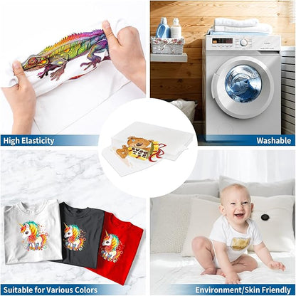 JOYCUT DTF Transfer Film - A4（8.3"×11.7"）30 Sheets Double-Sided Matte Finish, DTF Film for Sublimation and DTF Inkjet Printer, Direct to Film Transfer Paper for T-Shirts Textile