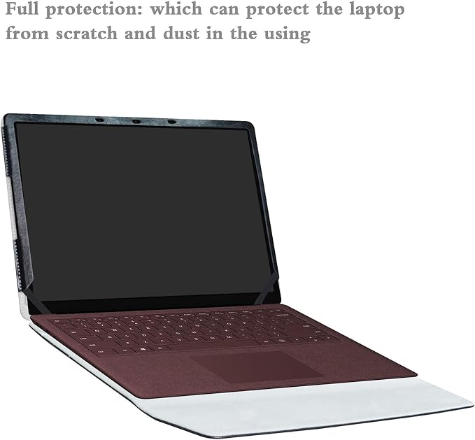 Alapmk Protective Case for 13.5" Microsoft Surface Laptop 5 13.5/Surface Laptop 4 13.5/Surface Laptop 3 2019/Surface Laptop 2 2018/Surface Laptop (Not fit Surface Laptop 3 15/Surface Laptop Go),Black