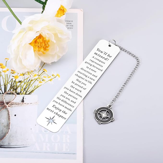 Secret Santa Gifts for Coworkers Retirement Gift for Woman Men Going Away Gifts for Coworkers Women Happy Retirement Gifts for Men Co-Worker Leaving Gifts Retirement Bookmark Gifts Promotion Gifts