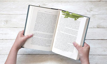 PELEG DESIGN Cool Animal Bookmark Animal Shaped Bookmarks for Kids and Adults (Crocomark)
