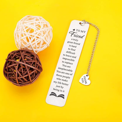 Friend Bookmark Gifts for Her Friendship Gifts for Women Female Friends Best Friend Birthday Graduation Farewell Gifts for Girl Teen Bestie Valentines Day Christmas Gifts for Book Lovers