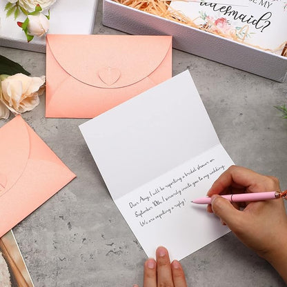 Spakon 16 Pcs Will You Be My Bridesmaid Cards with Envelopes Watercolor Greenery Floral Bridal Proposal Maid of Honor Matron of Honor Invited Favor for Bridal Shower Wedding (Flower)