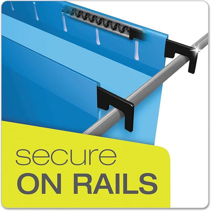 Pendaflex SureHook Reinforced Hanging Folders, Letter Size, Assorted Colors, 20 per Box (6152 1/5 ASST)