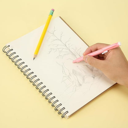 Mr. Pen- Retractable Mechanical Eraser Pen, Pack of 6, Pastel Colored Barrels with Colored Erasers, Pencil Eraser for Pencils, Retractable Eraser Pen, Eraser for Artists, Eraser for Pens