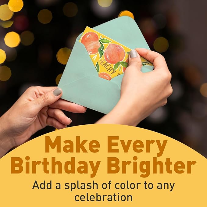 Sweetzer & Orange Happy Birthday Cards with Envelopes & Assortment Box. Variety Set of 24 Assorted Birthday Cards with Envelopes, Perfect Bulk Pack for Celebrations, Special Occasions, Friends-4x5.5"