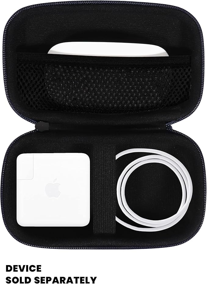 Alltravel All in one case for MacBook Accessories MacBook, MacBook Pro, Air Charger 45W/60W/100W, MagSafe 1/2, Magic Mouse 1/2, Lightning Cord, USB Hub, Type C Hub (Blue)