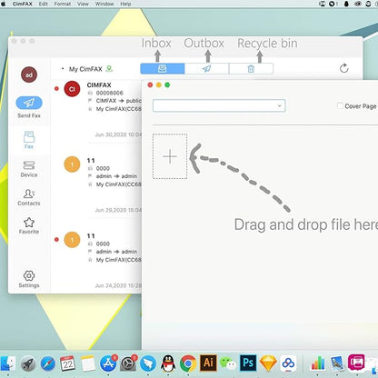 CimFAX Ultimate W5 SDK Provided 2-Port/2-Line High Speed 33.6k Fax from PC/Mobile via Fax Line 400 Users Fax2email Windows xp/7/8/10/Mac 16GB Storage