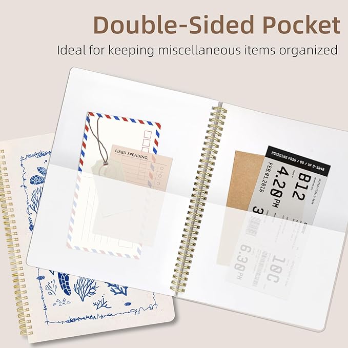 Cute Spiral Notebook journal A4 Aesthetic Pretty Design for Women Girls Kawaii with Pocket, 8.5 x 11 inch, Lined, Turtle