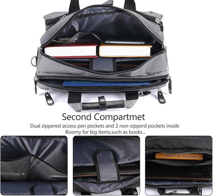 18.4 Inch Laptop Briefcase Backpack Messenger Shoulder Bag 18 Inch Gaming Notebook Computer Case Handbag for Business Travel