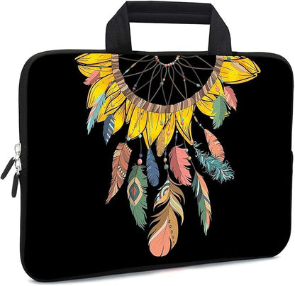 11.6 12 12.1 Inch Laptop Carrying Bag Protective Chromebook Case Pouch Netbook Notebook Ultrabook Bag Tablet Sleeve Cover Travel Briefcase with Handle for Men Women (Dreamcatcher)