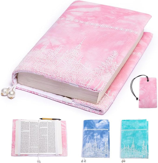 Cute Book Covers - Fabric Dust Jackets for Books - Book Protector for Book Lovers - Book Covers for for Paperbacks, Hardcover,Bibles - Soft Cover Book Sleeve for AA Books