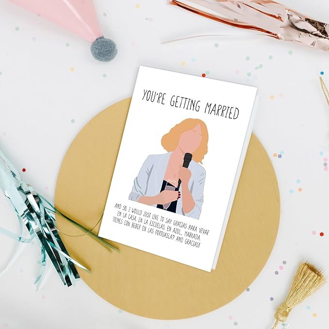 Nchigedy Wedding Thank You Card, Smooth Heavy Card Stock, Gold Envelope