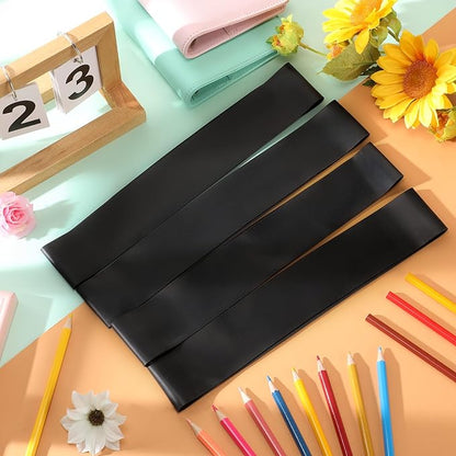 Berlune 24 Pcs Classroom Chair Bands Fidget Chairs and Desks Bands ADHD Autism Tools Bounce Flexible Seating for Classroom(Black, 1 mm)