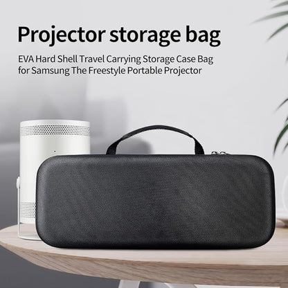Case for Samsung The Freestyle Projector,EVA Hard Shell Travel Carrying Storage Case Bag for Samsung The Freestyle Portable Projector (Black)