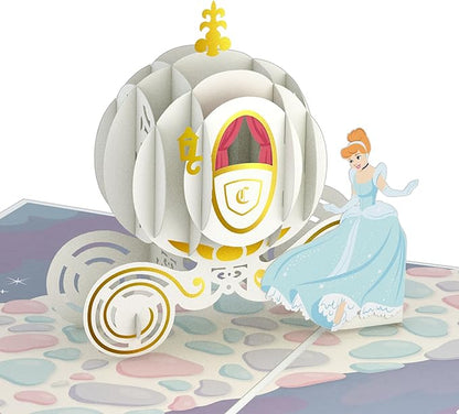 Lovepop Happy Birthday Pop-Up Card for Her and Him- 3D Disney Birthday Greeting Cards for Boys, Girls, Men, Women - Fair God Mother - 5" x 7" Cinderella Card - Blank Note Card & Envelope Included