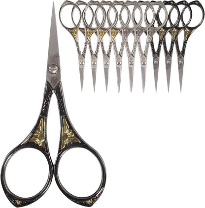 JubileeYarn Sun Motif Embroidery Craft Scissors - Assortment - 9 Scissors