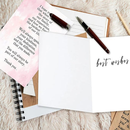 OJsensai Sweet Thank You Card for Doctor Nurse, Appreciation Gifts for Hospital Staff, You Will Always Be Part of Our Story