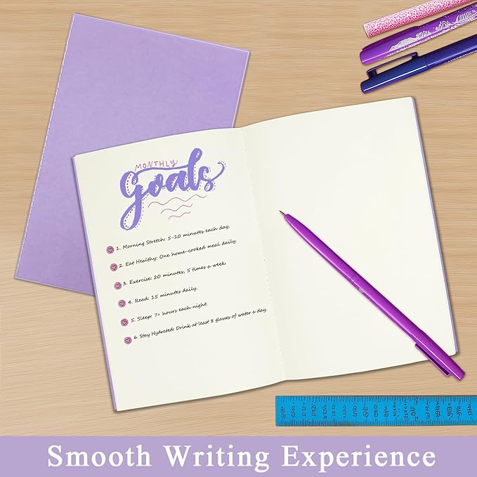 16 Pack Blank Books for Kids - 5.5"x 8.3", 60 Pages - Small Journals Bulk, Girls Notebooks for Drawing & Writing, Sketchbooks w/Colorful Soft Cover, Unlined Paper, A5 Travel Size