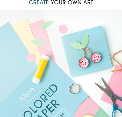 Colored Paper 8.5 x 11 - Copy Paper, 600-Pack Letter Size for Printer, Arts & Crafts, DIY Projects - Pink, Green, Blue, Yellow - School & Office Supplies - 150 Sheets Per Color