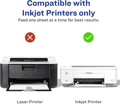 Avery Printable Postcards, 4.25" x 5.5", Matte White, 200 Blank Postcards for Inkjet Printers (8387)