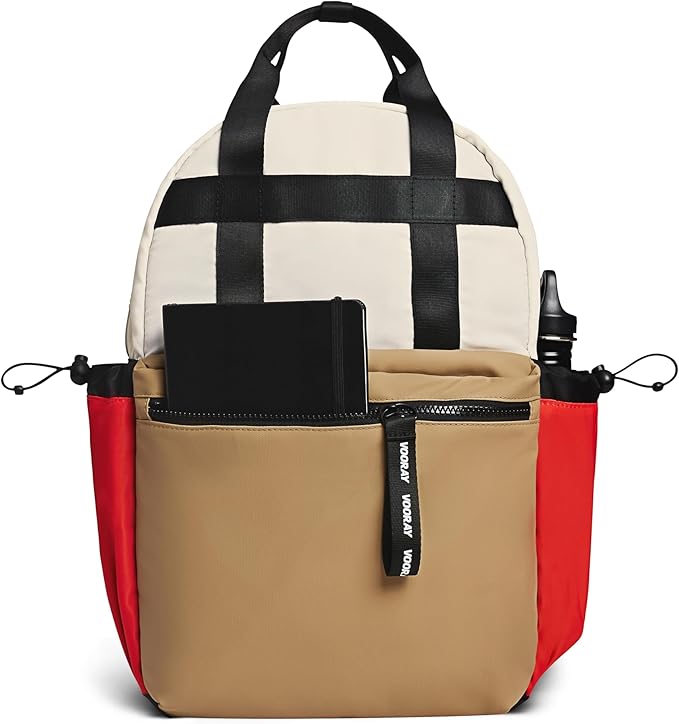 VOORAY 19L Katie Backpack – Large Travel Backpack, Gym & Sports Backpack Wild Desert, Camel Color Block