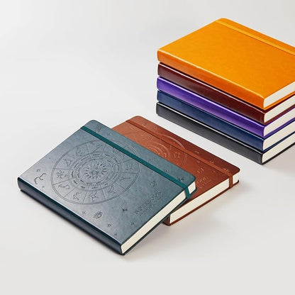 Notebook Journals for Writing Women/Men, 320 Pages Thick Daily Journal Notebooks with 100Gsm Lined Paper, B5 Hardcover Notebook College Ruled for Work School, Faux Leather, 7.1'' X 10'', Pearlescent