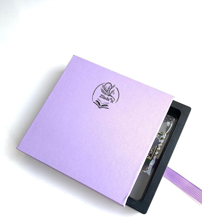 Genshin Impact Gaming Metal Bookmark - Anime Figure Merch with 3D Display Box - Birthday Gifts for Fans Friends Gamer Book Lovers - Zllada