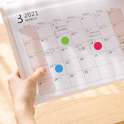 PARLAIM 4 Rolls 4000PCS 3/4" Round Circle Color-Code Dot Stickers,4 Color Style Colorful Coding Label Sticker for Home Office Classroom