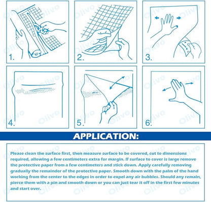 Frosted Clear Contact Paper Roll for Books Crafts, 17.5in x 10ft Sticky Adhesive Clear Plastic Cover Protector Film Liner