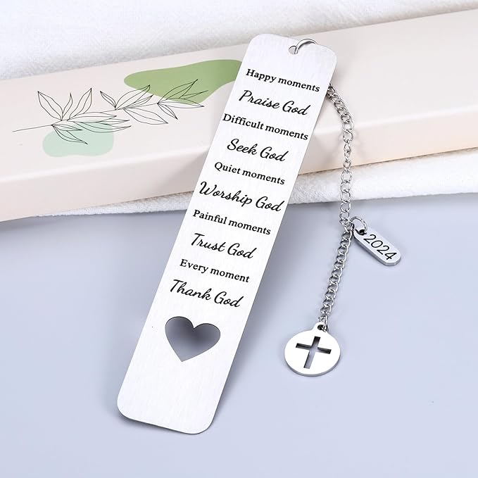 Baptism Faith Based Gifts Bible Verse Bookmarks Inspirational Gifts for Women Men 2024 Christian Religious Scripture Gifts for Friend Birthday Christmas Present for Son Daughter First Communion Gifts